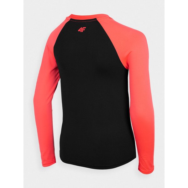 Longsleeve dziewczęcy HJZ22 JBIDD001 4F - czarny
