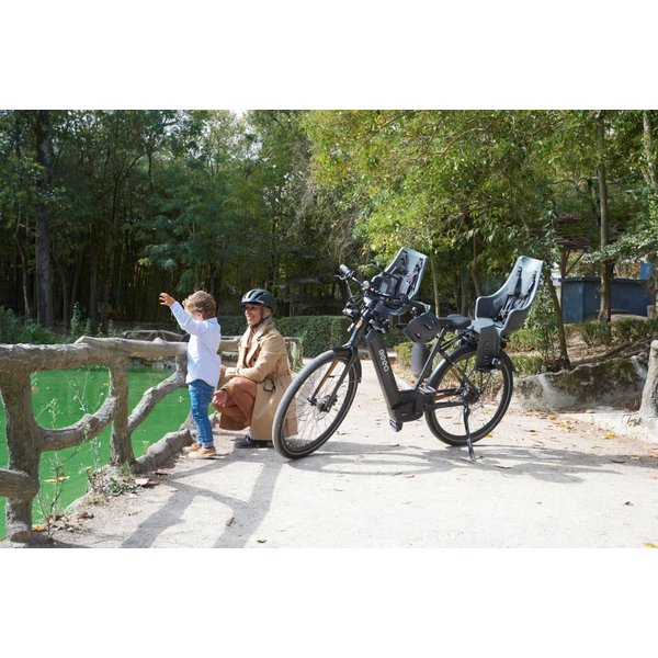 Fotelik rowerowy Bobike Mini Plus Exclusive + osłona przeciwwiatrowa Bobike - cinnamon