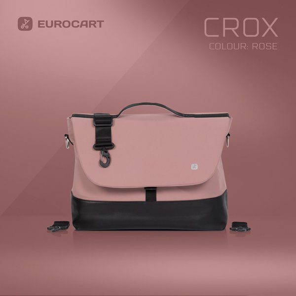 Wózek głeboko-spacerowy + torba 2w1 Euro-Cart - różowy