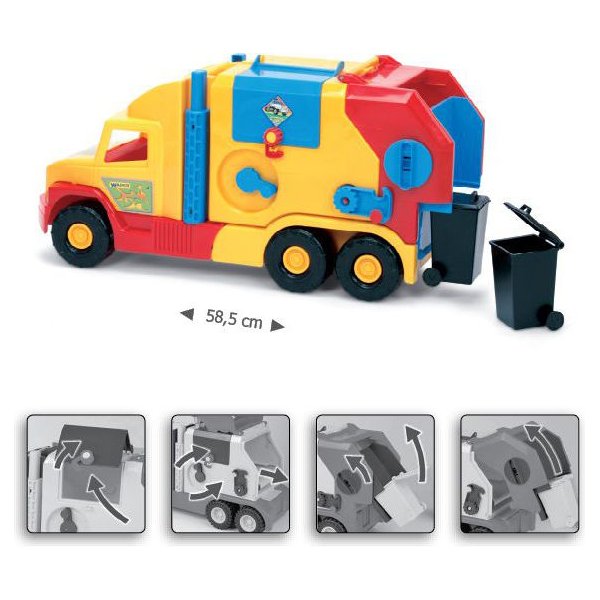 Super truck 58cm Wader - śmieciarka