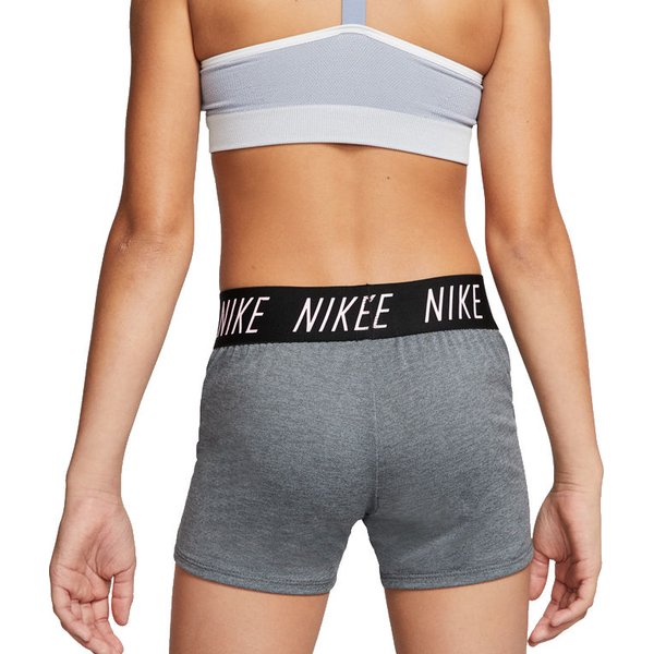 Spodenki dziewczęce Dri-FIT Tempo 10cm Nike - grafitowy