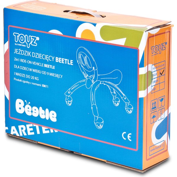 Jeździk Beetle Toyz Caretero - czerwony