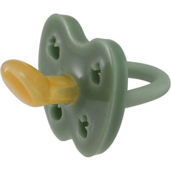 Anatomiczny smoczek kauczukowy 3-36 msc kaczuszki Hevea - zielony