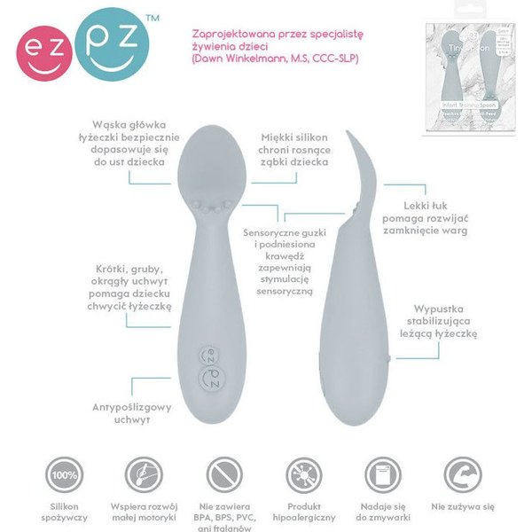 Silikonowa łyżeczka Tiny Spoon 2 szt. EZPZ