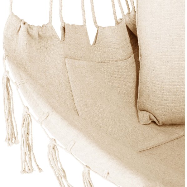 Fotel brazylijski, hamak Boho XXL Outtec - beige