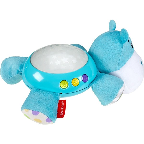 Uspokajacz Hipcio z projektorem Fisher Price - niebieski