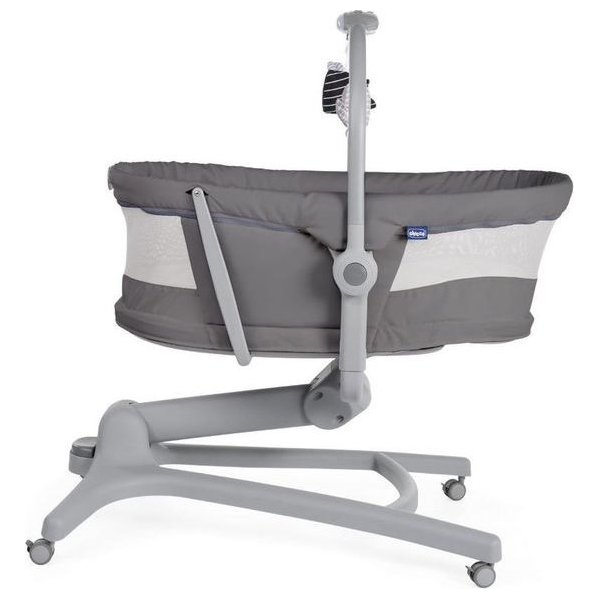 Leżaczek krzesełko Baby Hug Air 4w1 Chicco + materacyk piankowy Fiki Miki - dark grey