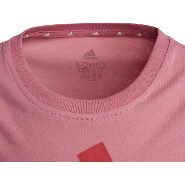 Koszulka dziewczęca Essentials Big Logo Tee Adidas - różowy