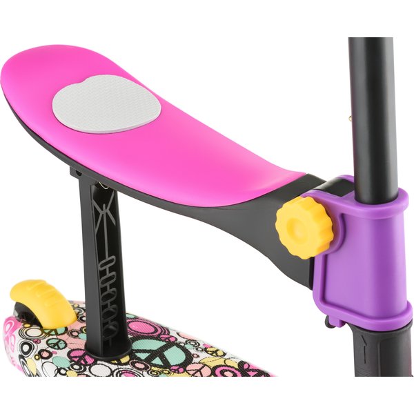 Hulajnoga trójkołowa składana, jeździk 2w1 LED Stars WYPRZEDAŻ - 3