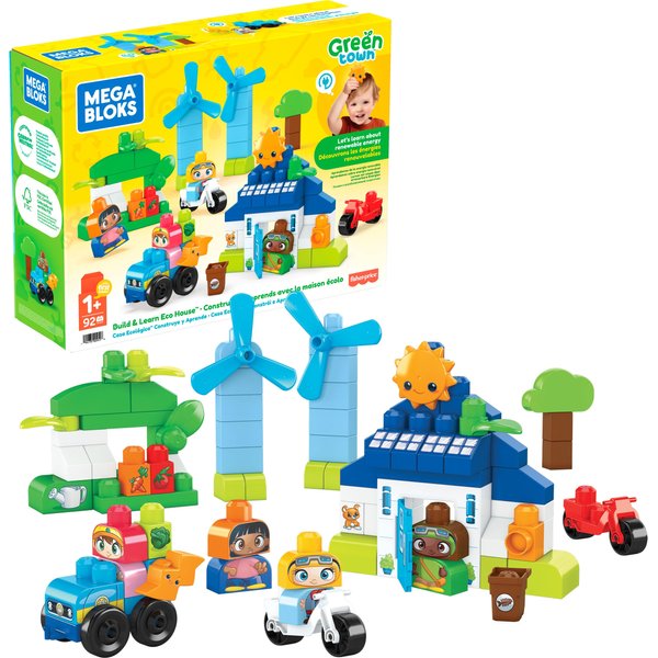 Zestaw klocków Ekodomek Green Town Mega Bloks - ekodomek