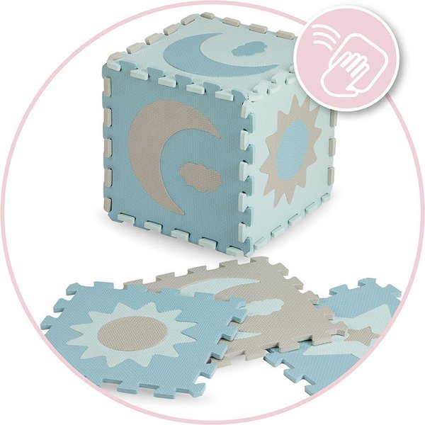 Mata, puzzle piankowe Nebe Momi - niebieski