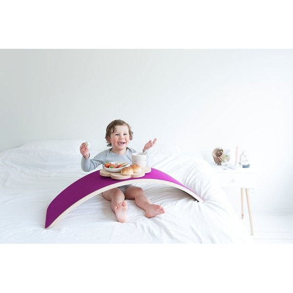 Deska do balansowania bujak Original z filcem Wobbel - Red