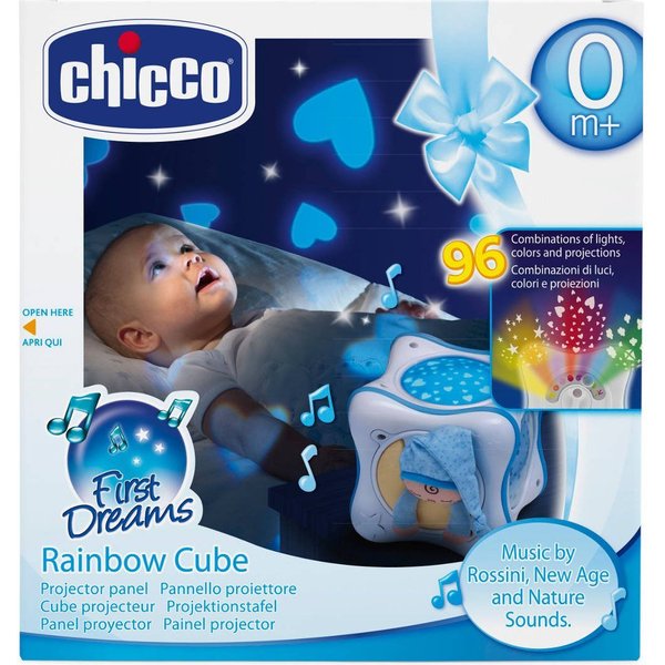 Tęczowa kostka Chicco - niebieska