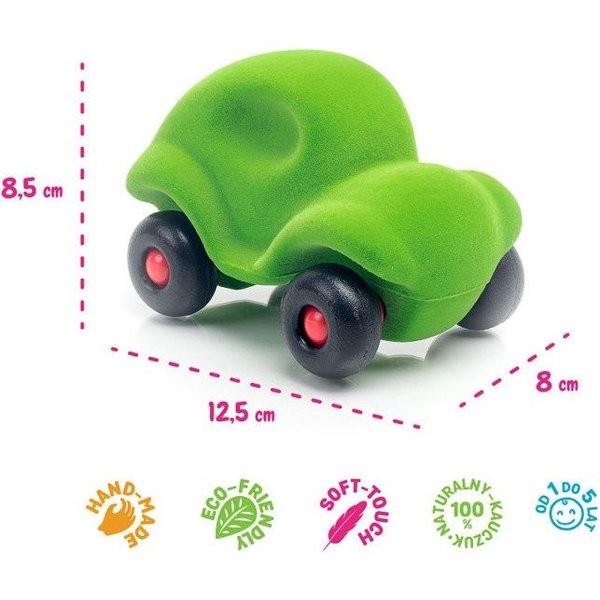 Sensoryczny pojazd Rubbabu - zielone autko