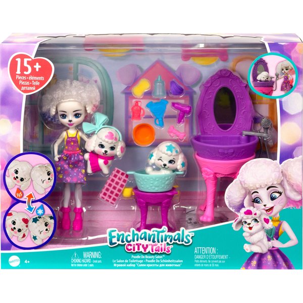 Enchantimals salon piękności pudelków Mattel
