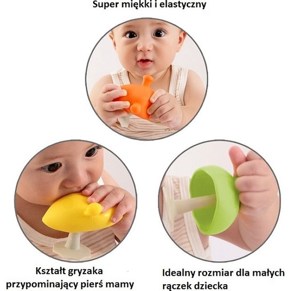 Gryzak uspokajający Mushroom Mombella - Oran