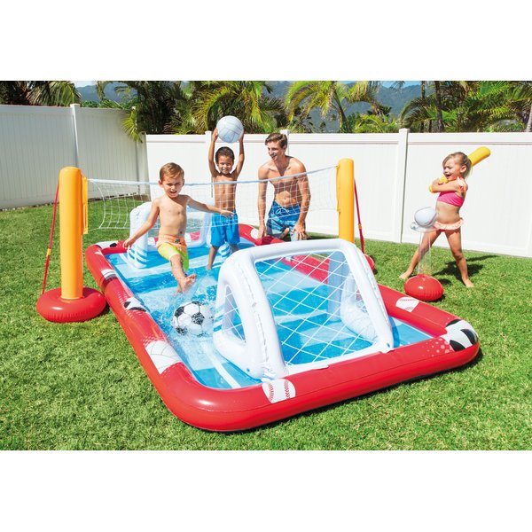 Brodzik, dmuchany plac zabaw Action Sports Play Center 325x267x102cm Intex
