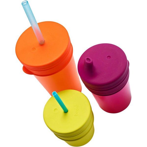 Zestaw silikonowych słomek i czyścik Snug Boon