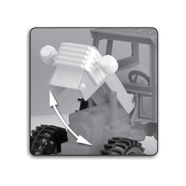 Traktor z przyczepą transportową wywrotką Color Cars Wader