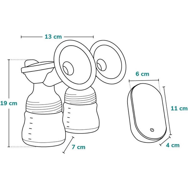 Laktator elektryczny podwójny Twee Go Lionelo