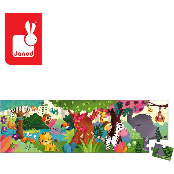 Puzzle panoramiczne w walizce 36 el. Janod