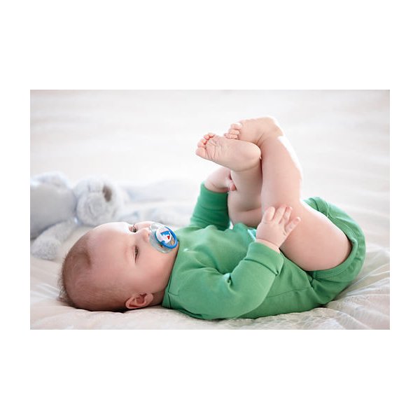 Smoczek ortodontyczny Fashion Love 0-6m 2 szt. Avent - różowy/żółty