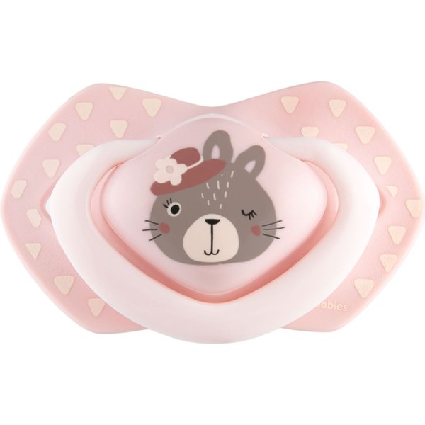 Smoczki uspokajające symetryczne Bonjour Paris 2szt. Canpol - różowy