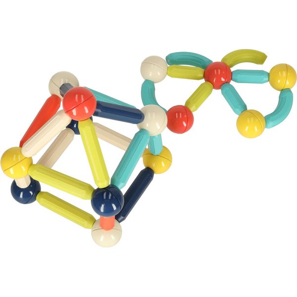 Klocki magnetyczne dla małych dzieci 64el.