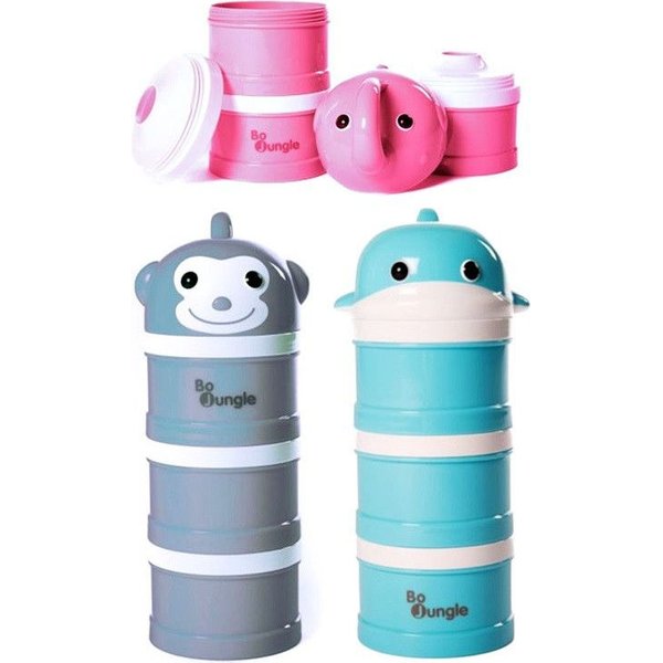 B-Pojemnik na mleko Bo Jungle - Grey Monkey