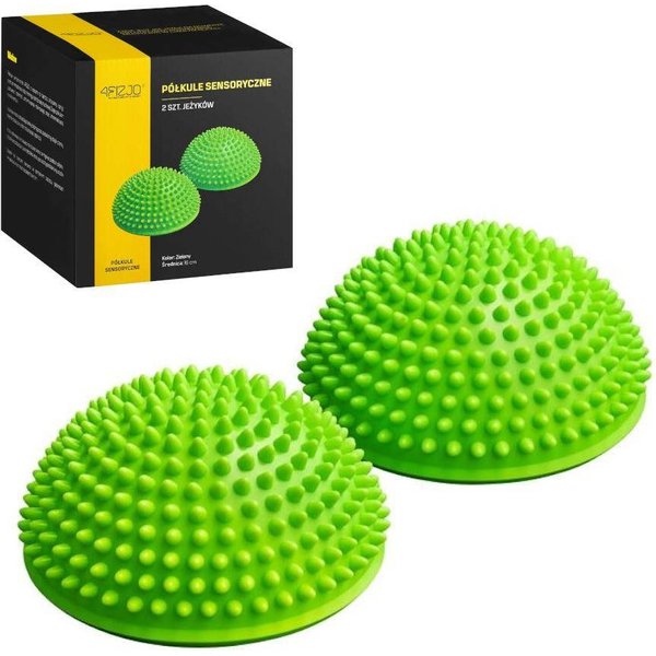 Półkula sensoryczna, jeżyk 2szt 4Fizjo - zielona