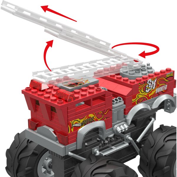 Wóz strażacki Monster Trucks 5-alarm Hot Wheels
