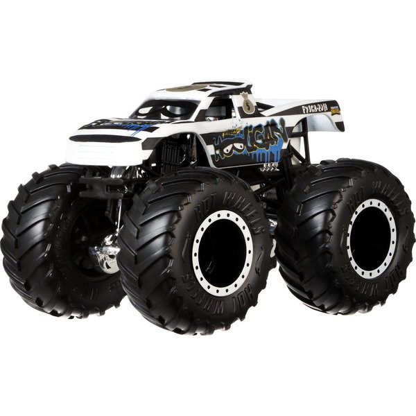 Dwupak Superterenówka Monster Jam Hot Wheels - Police vs Hooligan
