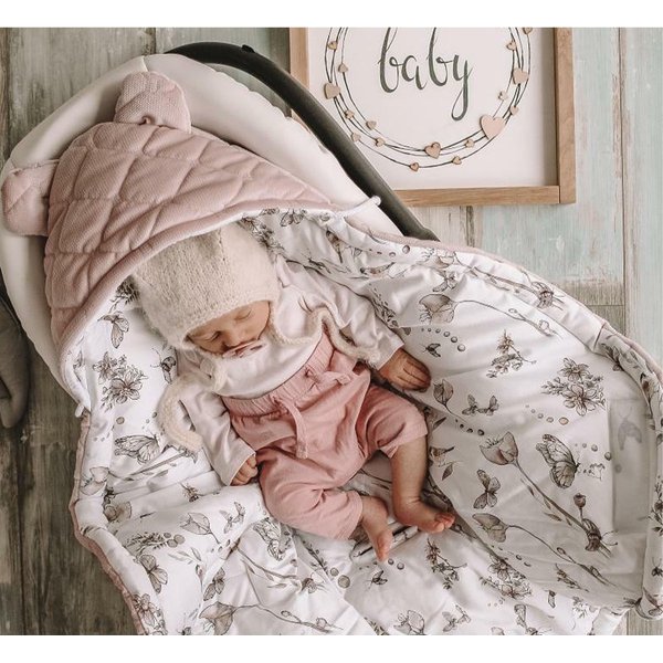 Kocyk do fotelika uniwersalny Babysteps - wilki sky gray