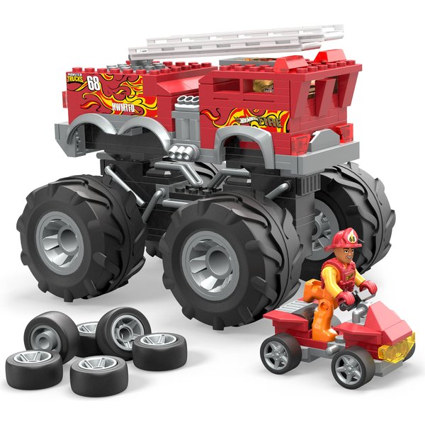 Wóz strażacki Monster Trucks 5-alarm Hot Wheels
