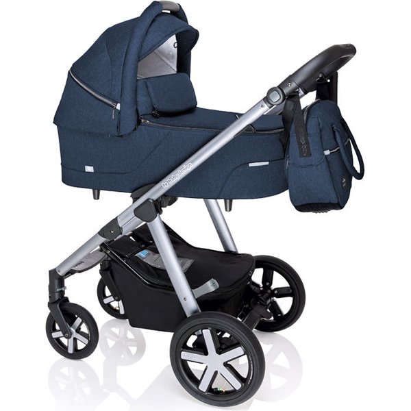 Wózek uniwersalny 2w1 Husky Baby Design - granatowy