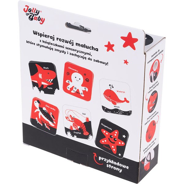 Sensoryczna kontrastowa książeczka Jollybaby - Ocean