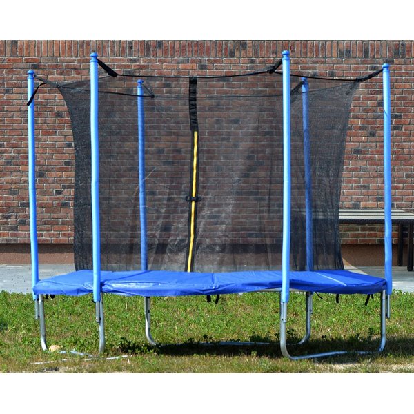 Trampolina ogrodowa z siatką wewnętrzną 244cm Enero - niebieska
