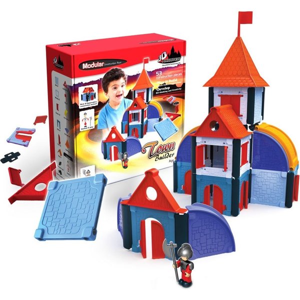 Modular Town builder 53 elementy Modular Construction Toys