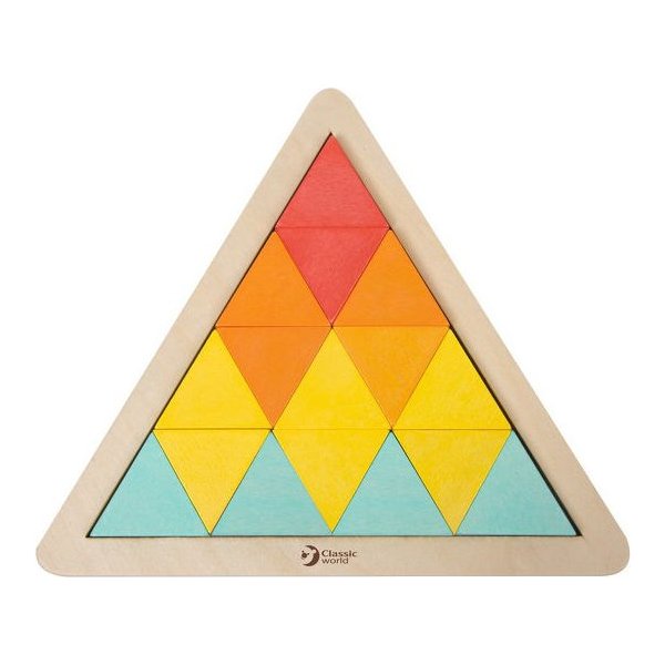 Układanka trójkąty Mozaika Klocki Classic World