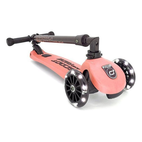 Hulajnoga trzykołowa Highwaykick 3 LED Scootandride - Peach