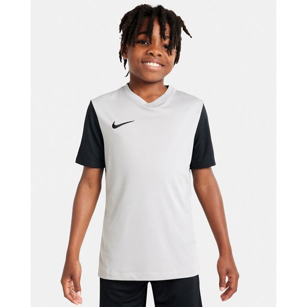 Koszulka juniorska Dri-Fit Tiempo Premier II Jersey SS Nike - czarna/biała