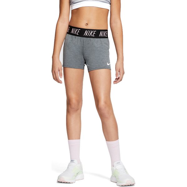 Spodenki dziewczęce Dri-FIT Tempo 10cm Nike - grafitowy