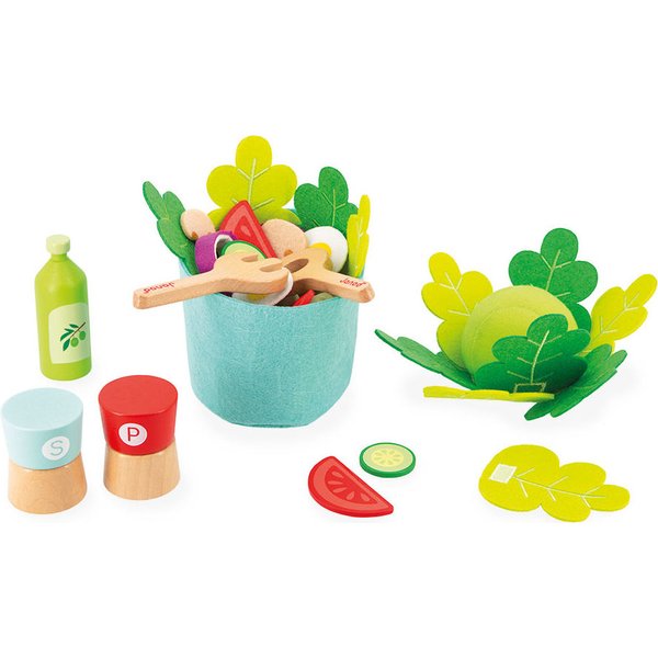 Filcowy zestaw do przyrządzania sałatki Janod