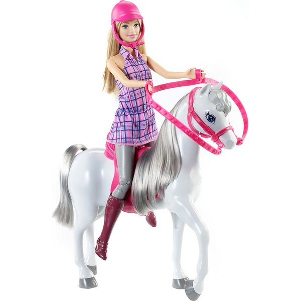 Lalka Barbie i koń Mattel