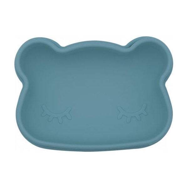 Miseczka silikonowa z pokrywką miś We Might Be Tiny - blue dusk