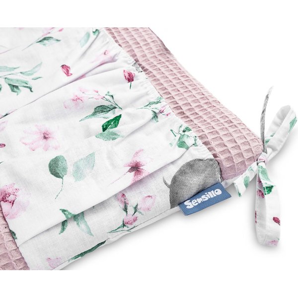 Organizer na łóżko Wafel Sensillo - Hipopotamy Różowy