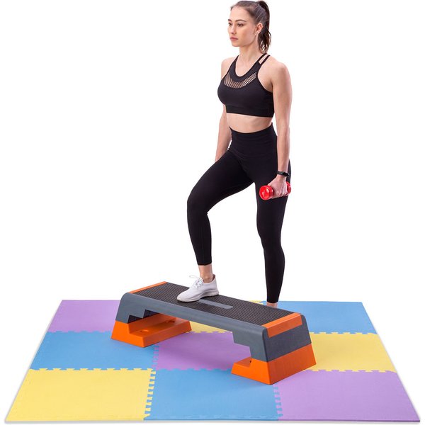 Mata amortyzująca pod sprzęt Puzzle MP10 180x180x1cm 9szt. One Fitness