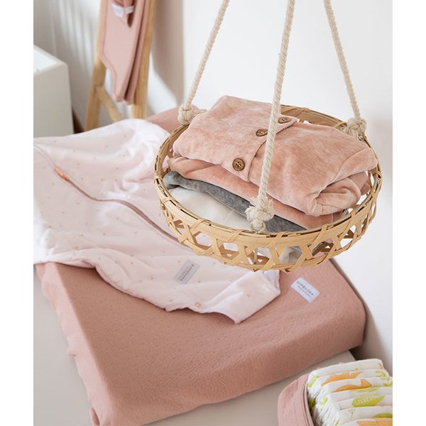 Pokrowiec bambusowy na Przewijak 50x70cm Bamboom - Pink