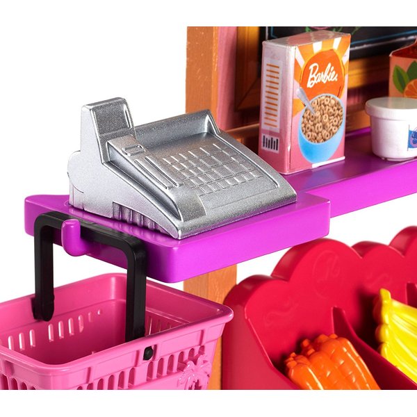 Barbie zestaw mebelków Mattel - sklep spożywczy