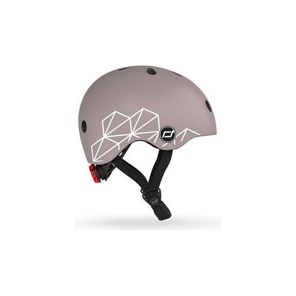 Kask dla dzieci 1-5 lat Scootandride - Brown Lines
